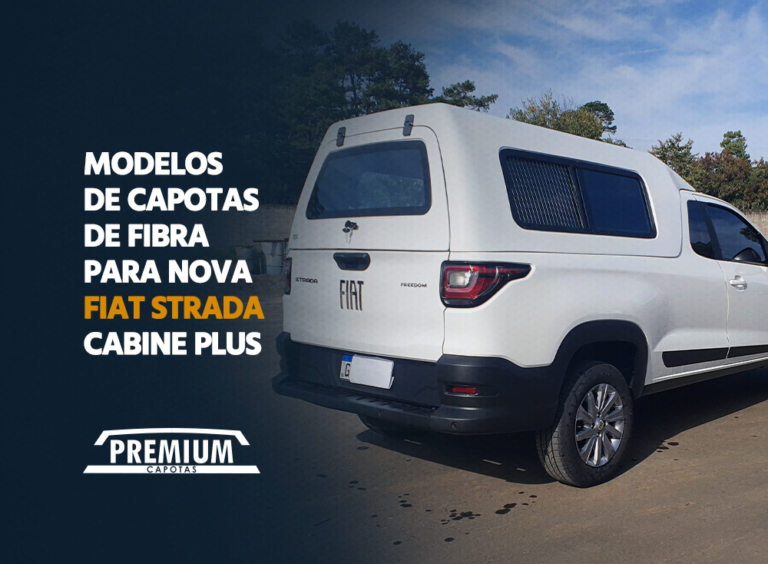 Strada Canopy Capotas de Fibra para Nova Fiat Strada - Cabine Plus - Premium