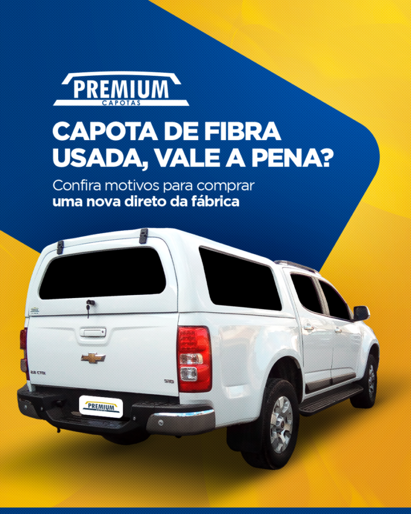 Capota de fibra usada
